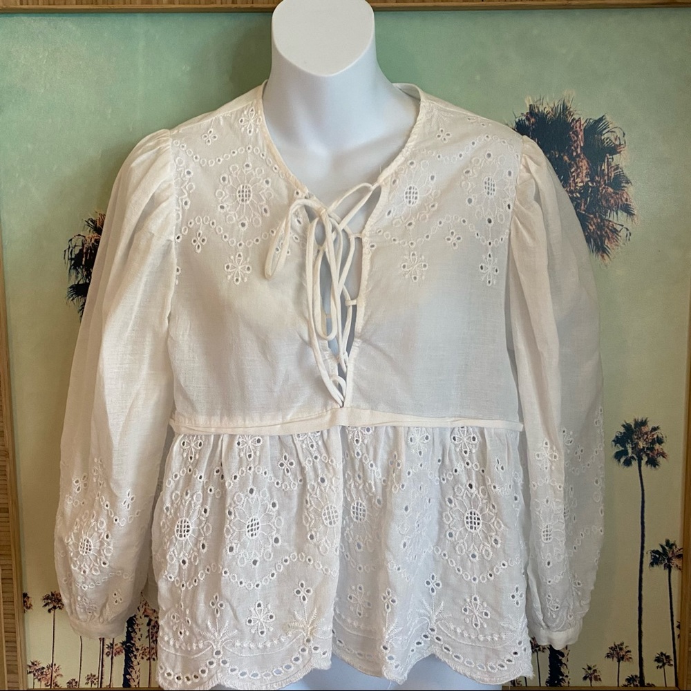 ZARA White Basic Z1975 Blouse